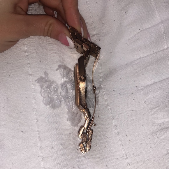 ROSE GOLD BLACK MICHAEL KORS WATCH USED AUTHENTIC YOUR OBO - Picture 10 of 14